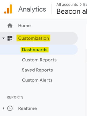 select dashboards