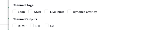 Channel Flags and Outputs