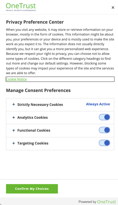 Consent & Preference Management Solution - OneTrust Pro