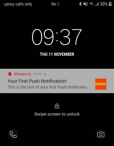 notification android closed