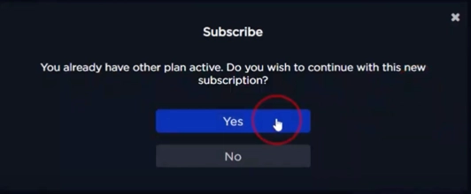Confirm subscription