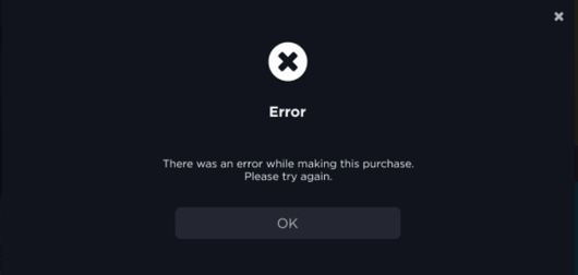 purchase error