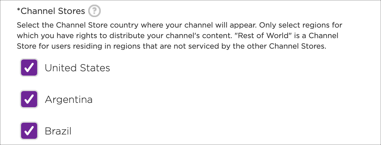 Channel Store countries